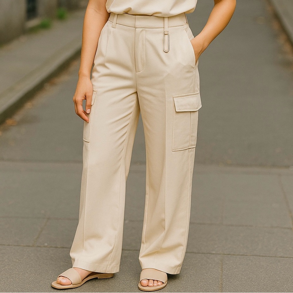 Express Light Tan Women's Cargo Trousers
